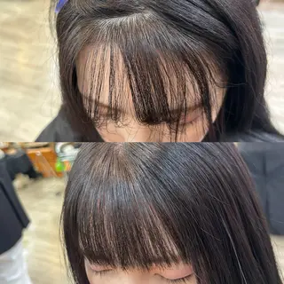 セミロング パーマ 前髪顔周り✂️店長 ❤️アマミヤ❤️のヘアスタイル