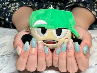ショート カラー ネイル 森 瑞紀のネイルデザイン