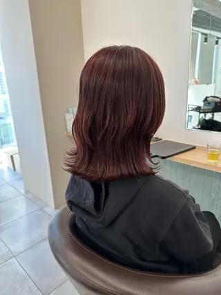 ミディアム カラー ブリーチなし/レイヤ ー特化🌈Tommyのヘアスタイル