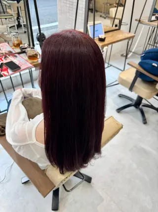 ロング カラー ブリーチなしwカラー /艶カラー/oukaのヘアスタイル