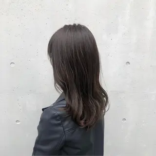 セミロング カラー ヘアアレンジ 酸性縮毛矯正🧴韓国 レイヤー/髪質改善のヘアスタイル