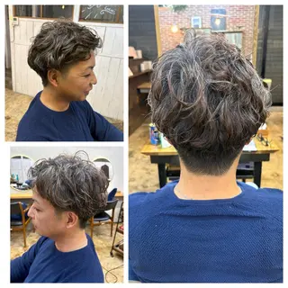 パーマ メンズ 山口 真里亜のヘアスタイル