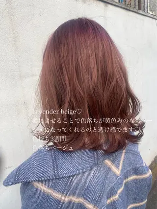 カラー ラベンダー/レイヤー スタイル🤎mamiのヘアスタイル