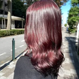 ショート フェザー/シャドウ/ メッシュパーマのヘアスタイル