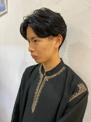 ショート パーマ メンズ HANA by RIZのヘアスタイル