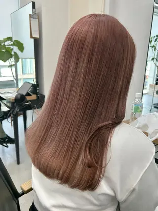 ロング カラー ヘアアレンジ 韓国/ハイトーン/ ボブ🎀MIKU🎀のヘアスタイル