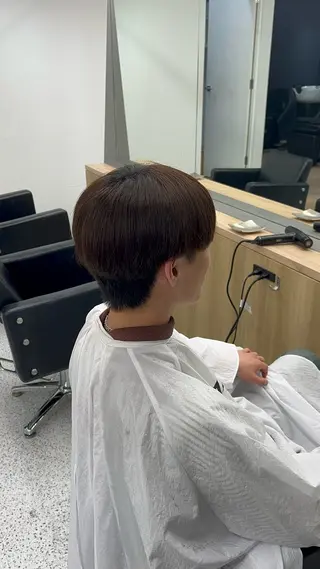 メンズ 🌟カットレイヤー ボブ森龍哉のヘアスタイル