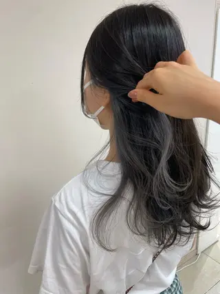 セミロング カラー ヘアアレンジ 【Sweep】おじま のぞみのヘアスタイル