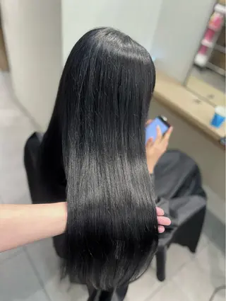 ロング カラー 韓国ヘア|透明感カラ ー|アカリのヘアスタイル