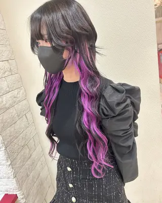 ロング ヘアアレンジ 今村公介 ブリーチ特化、派手髪のヘアスタイル