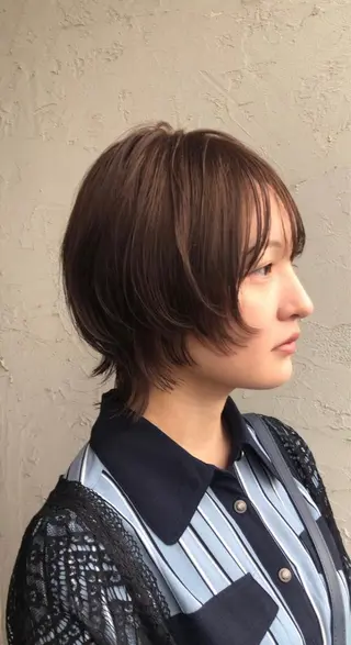ミディアム 菊池 幹のヘアスタイル