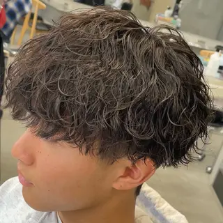 ミディアム パーマ ヘアアレンジ メンズ fifth 石川 凪のヘアスタイル