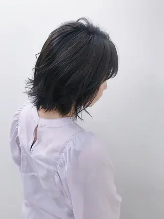 ショート カラー ブリーチカラー/ 岩破瑞希のヘアスタイル