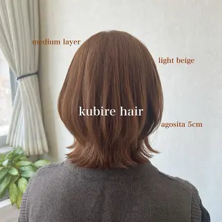 ミディアム カラー 🤍オオカワ レイナ🤍のヘアスタイル