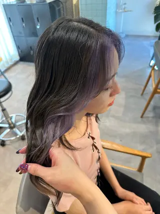 ロング カラー HANAME 原宿美容室のヘアスタイル