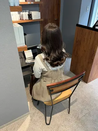 セミロング カラー 髪質改善✨/中屋敷 はじめのヘアスタイル