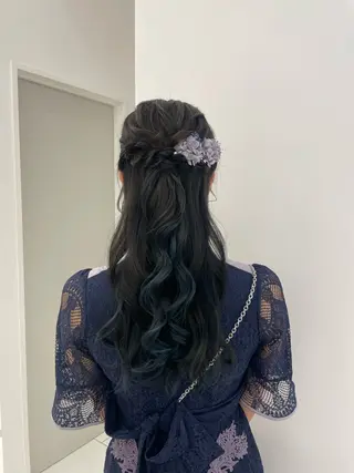 ロング ヘアアレンジ CARELLY Rukaのマツエク・マツパデザイン