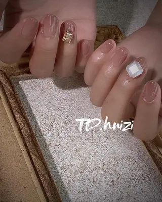 ショート めぐみのネイルサロン スタッフ練習のネイルデザイン