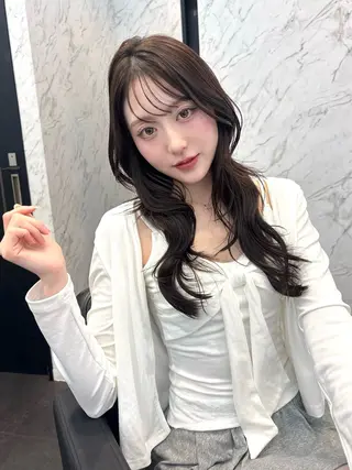 ロング 韓国風ヘア🎀🩶 /♡𝓝𝓸𝓪♡のヘアスタイル