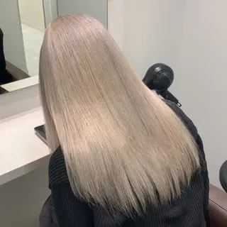ロング カラー れい🫧 ハイトーン特化のヘアスタイル