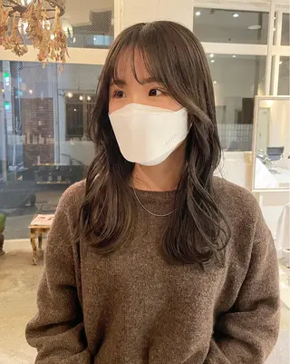 セミロング カラー ヘアアレンジ bloom yumaのヘアスタイル