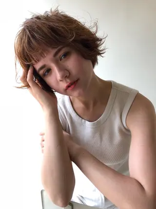 ショート カラー ヘアアレンジ ⚡️Hiroto/ men’s⚡️のヘアスタイル
