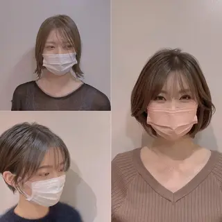 ショート パーソナルカラー lapiax阿部のヘアスタイル