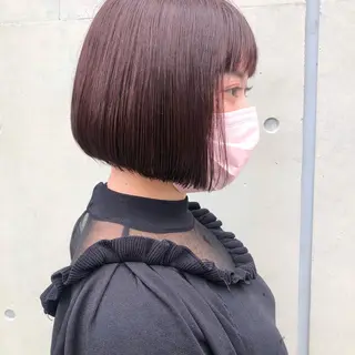 ミディアム 八巻 晴香のヘアスタイル