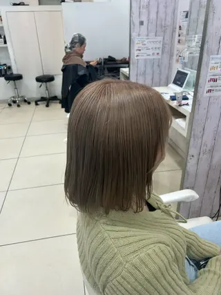セミロング 【髪質改善カラー】 瀧田嵐士🇰🇷のヘアスタイル