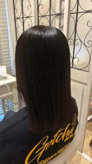 ロング カラー 似合わせ 顔周りYUUGAのヘアスタイル