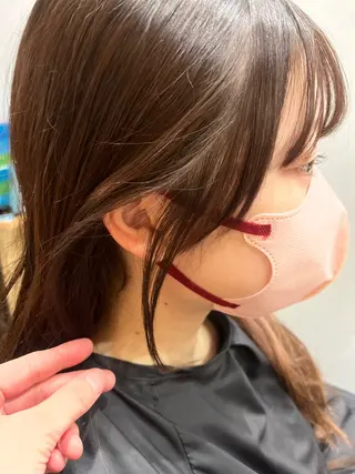 ミディアム カラー 久木原 ゆりのヘアスタイル