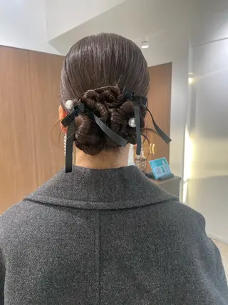 ヘアアレンジ 福島成美/髪質改善 縮毛矯正/カラーのヘアスタイル