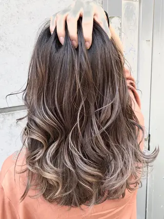 ミディアム カラー ヘアアレンジ 池袋髪質改善×レイヤ ー専門MATSUのヘアスタイル