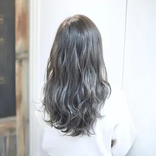 セミロング カラー ヘアアレンジ 🤍ムラ修正ブリーチ 🤍原宿/YUUのヘアスタイル