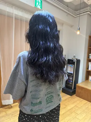 セミロング 大人可愛い♡コテ巻き パーマ🌼杉田 萌恵のヘアスタイル