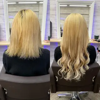 セミロング カラー ヘアアレンジ アイブロウ LAVENDIA 初音のヘアスタイル