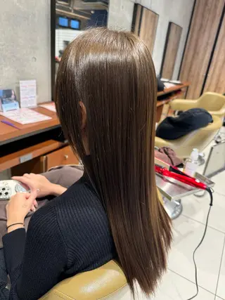 カラー 艶カラー 梨菜💜のヘアスタイル