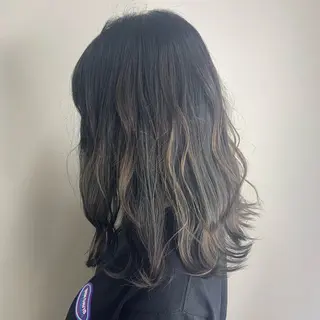 ミディアム カラー 透明感カラー& メンズアイブロウ専門のヘアスタイル