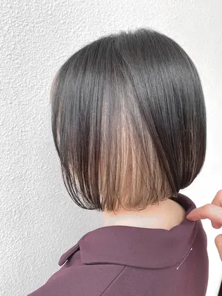 セミロング カラー ブリーチ koheiのヘアスタイル