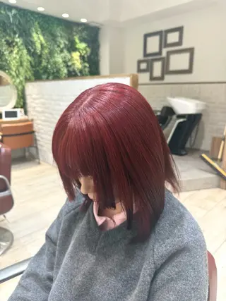 カラー 🎨ハイトーン レイヤーカットやまとのヘアスタイル