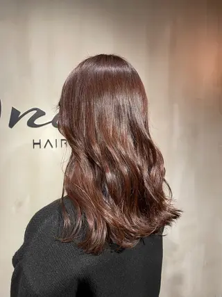 セミロング カラー 艶感/レイヤーカット 🌐Taketoのヘアスタイル