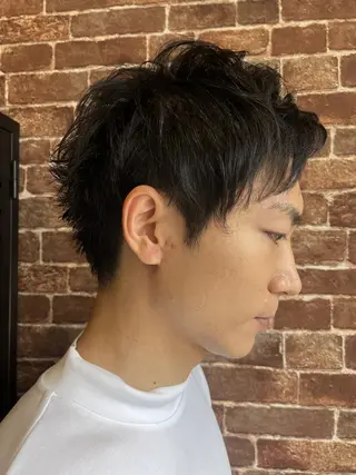 ショート カラー パーマ ヘアアレンジ メンズ キッズ ネイル マツエク・マツパ アイブロウ 久木原 ゆりのヘアスタイル