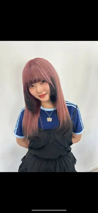 ロング MiRI💜地毛級 エクステ✖似合わせ技のヘアスタイル