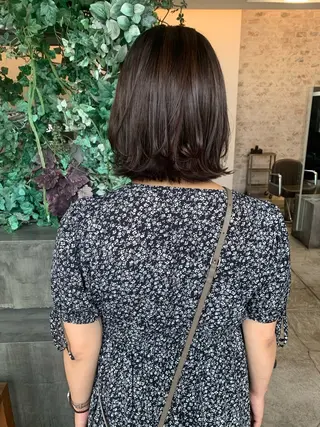 ミディアム カラー 田中 亜沙美のヘアスタイル