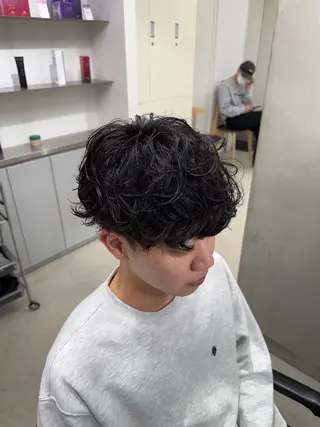 パーマ メンズ 深谷 侑亮のヘアスタイル