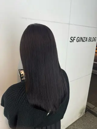 ロング カラー うる艶ストレート♡透 明感カラー♡かずまるのヘアスタイル