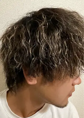 ショート パーマ メンズ INCE加古川 KIHO 🩵🤍のヘアスタイル