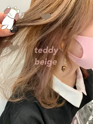 セミロング カラー ヘアアレンジ 新宿駅近♡個室 ♡関口三都季🌜のヘアスタイル