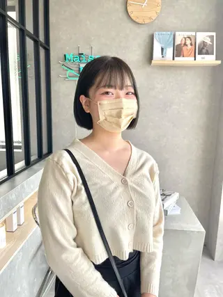 ミディアム カラー 一ノ瀬 暁のヘアスタイル