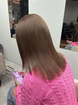 セミロング カラー box mico. mutsumiのヘアスタイル
